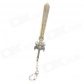 Animation Style Zinc Alloy Sword Keychain - Bronze