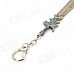 Zinc Alloy Sword Shaped Keychain - Bronze