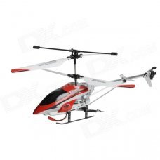 Rechargeable 1100mAh 40MHz 3.5-CH R/C Helicopter w/ Antenna + 2-Flat-Pin Plug - Red + White Rechargeable 1100mAh 40MHz 3.5-CH R/C Helicopter w/ Antenna + 2-Flat-Pin Plug - Red + White