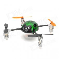 Walkera Rechargeable 4-CH 2.4GHz Radio Control R/C Ladybird Model Toy w/ DEVO4 Transmitter - Green Walkera Rechargeable 4-CH 2.4GHz Radio Control R/C Ladybird Model Toy w/ DEVO4 Transmitter - Green
