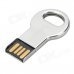 C002 Mini Key Style Stainless Steel USB 2.0 Flash Drive - Silver (8GB)