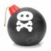 Cool Funny Bomb Shape Coin Bank w/ Sound & Shake - Black + White + Red (3 x AA)