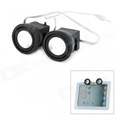 MINI-2 Portable Mini Speaker for Iphone 5 / Ipad - Black + Silver (2 PCS)