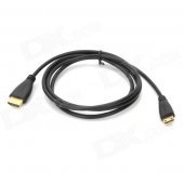1.4V HDMI Male to Mini HDMI Male Cable Connection Cable - Black (1.5m)