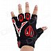 Professional Love Heart Style Anti-Slip Breathable Half-Finger Riding Gloves - Black (Size M) Professional Love Heart Style Anti-Slip Breathable Half-Finger Riding Gloves - Black (Size M)