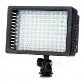 HD-126 7.6W 5600K 126-LED Video Light / Photoflood Lamp / Photography Luminaire - Black (6 x AA)