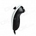 Wired Nunchuck Game Controller for Nintendo Wii - Black + White