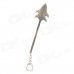 Animation Fish Style Zinc Alloy Sword Keychain - Bronze + Blue