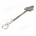 Animation Fish Style Zinc Alloy Sword Keychain - Bronze + Blue