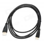 HDMI 1.4 Male to Mini HDMI Male Cable - Black (1.8m)