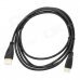 HDMI 1.4 Male to Mini HDMI Male Cable - Black (1.8m)