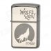ZORRO Z9700 Wolf's Rain Cartoon Pattern Windproof Kerosene Oil Lighter - Grey