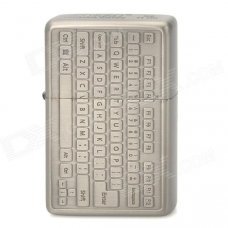 ZORRO z9631 Keyboard Style Windproof Kerosene Oil Lighter - Grey