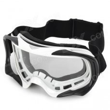 T815-18 Racing Motorcycle Skiing Protection Sunglasses Goggles - Black + White T815-18 Racing Motorcycle Skiing Protection Sunglasses Goggles - Black + White