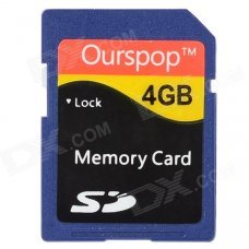 Ourspop DM-22 SD Memory Card - Blue (4GB / Class 6)