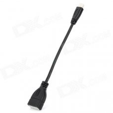 Millionwell Micro HDMI Male HDMI Female Cable - Black (17cm) Millionwell Micro HDMI Male HDMI Female Cable - Black (17cm)