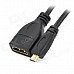 Millionwell Micro HDMI Male HDMI Female Cable - Black (17cm) Millionwell Micro HDMI Male HDMI Female Cable - Black (17cm)