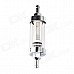 Universal 1/4" Car Motorcycle Fuel Gas Filter - White + Silver