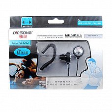 Power Bass Clip-on Earbuds (1.2-Meter Cable)