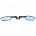 DIY Motorcycle Anti-Glare Blue Diamond Rearview Mirrors - Black (Pair) DIY Motorcycle Anti-Glare Blue Diamond Rearview Mirrors - Black (Pair)