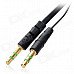 Flat 3.5mm Male to Male Stereo Aux Car Audio Cable for Iphone+ Ipod + More - Black (100cm) Flat 3.5mm Male to Male Stereo Aux Car Audio Cable for Iphone+ Ipod + More - Black (100cm)