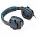 SADES SA708 Game Headphones w/ Microphone + Volume Control - Black + Blue (180cm-Cable) SADES SA708 Game Headphones w/ Microphone + Volume Control - Black + Blue (180cm-Cable)