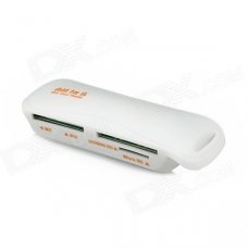 Airship Shape 480Mbps USB 2.0 MicroSD / TF / SD / MiniSD / MS / M2 Card Reader - White (Max. 32GB) Airship Shape 480Mbps USB 2.0 MicroSD / TF / SD / MiniSD / MS / M2 Card Reader - White (Max. 32GB)