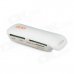 Airship Shape 480Mbps USB 2.0 MicroSD / TF / SD / MiniSD / MS / M2 Card Reader - White (Max. 32GB) Airship Shape 480Mbps USB 2.0 MicroSD / TF / SD / MiniSD / MS / M2 Card Reader - White (Max. 32GB)