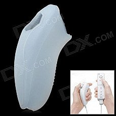 Protective Silicone Case for Nintendo Wii U Nunchuck - White