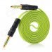 3.5mm Male to 3.5mm Male Stereo Audio Cable for Cell Phones / Speakers - Green (100cm) 3.5mm Male to 3.5mm Male Stereo Audio Cable for Cell Phones / Speakers - Green (100cm)