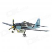 Art Tech F6F Hellcat 4-CH 2.4GHz Radio Control Folding Wing R/C Model Airplane w/ Transmitter - Blue