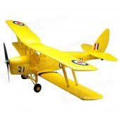 Art-Tech Tiger-Moth 4-CH 2.4GHz Radio Control Dual Fixed Wing R/C Model Airplane - Yellow