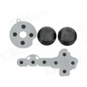 Replacement 3D Joystick Caps w/ Conductive Silicone Pad Set for Wireless Xbox 360 Controller (2 PCS)