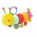 Musical Belling Caterpillars Style Plush Bed Hanging Stuffed Toy / Doll w/ Ring - Multicolored