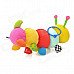Musical Belling Caterpillars Style Plush Bed Hanging Stuffed Toy / Doll w/ Ring - Multicolored