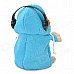 DJ Hamster w/ Headphone Style Electronic Plush Talking / Moving Toy - Blue + Brown + White DJ Hamster w/ Headphone Style Electronic Plush Talking / Moving Toy - Blue + Brown + White