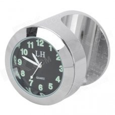 1'' Motorcycle Handlebar Mount Clock - Silver