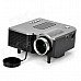 Mini Home LED Multi-Media Projector w/ SD / AV / USB / 3.5mm Jack - Black + Deep Grey Mini Home LED Multi-Media Projector w/ SD / AV / USB / 3.5mm Jack - Black + Deep Grey