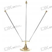 3-Flag Desktop/Table Flag Stand with Metal Poles