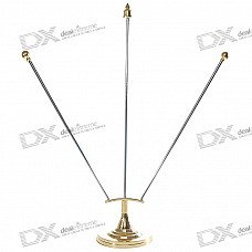 3-Flag Desktop/Table Flag Stand with Metal Poles