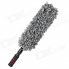 Stainless Steel Handle Retractable Fine Fiber Car / Home Washing Brush - Grey + Black Stainless Steel Handle Retractable Fine Fiber Car / Home Washing Brush - Grey + Black