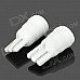 T10 1W 100lm 1-LED White Light Car Reading / Clearance / Instrument / Indicator Lamp - White (Pair) T10 1W 100lm 1-LED White Light Car Reading / Clearance / Instrument / Indicator Lamp - White (Pair)