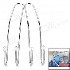 GD003 Stainless Steel Car Hanging Hooks - Silver (2 PCS) GD003 Stainless Steel Car Hanging Hooks - Silver (2 PCS)