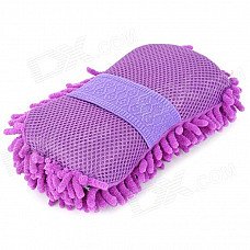 Coral Style Microfiber Car Dirt Cleaning Wash Sponge Brush - Purple Coral Style Microfiber Car Dirt Cleaning Wash Sponge Brush - Purple