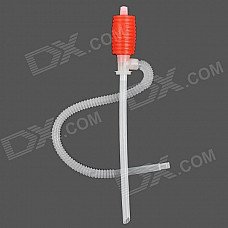 Portable Plastic Manual Car Fuel Pump - Red + White Portable Plastic Manual Car Fuel Pump - Red + White