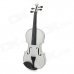 William Professional Hand-Made 4/4 Violin w/ Case / Rosin / Bow + White + Black