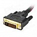 24K Gold Plated HDMI Male to DVI 24+1 Male Converter Cable - Red + Black (150cm) 24K Gold Plated HDMI Male to DVI 24+1 Male Converter Cable - Red + Black (150cm)