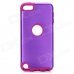 Protective Plastic + Silicone Back Case for Ipod Touch 5 - Purple Protective Plastic + Silicone Back Case for Ipod Touch 5 - Purple