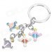 Stainless Steel Colorful Zodiac Keychain (Sagittarius)