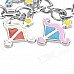 Stainless Steel Colorful Zodiac Keychain (Sagittarius)